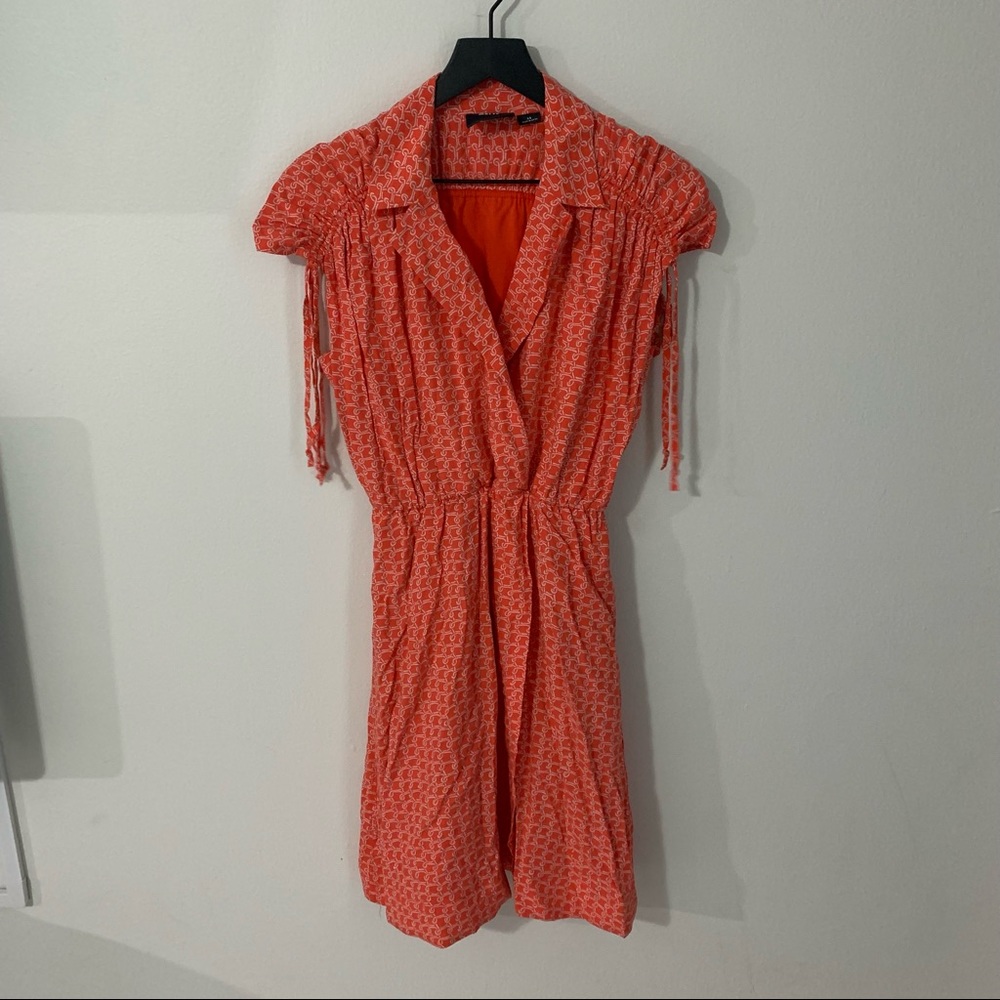ANTHROPOLOGIE Maeve Carlotta Ruched Shirt Dress XS - Picture 6 of 15